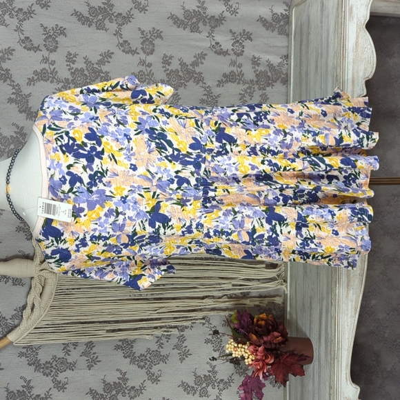 Torrid Floral Babydoll Tiered Top - Picture 5 of 13